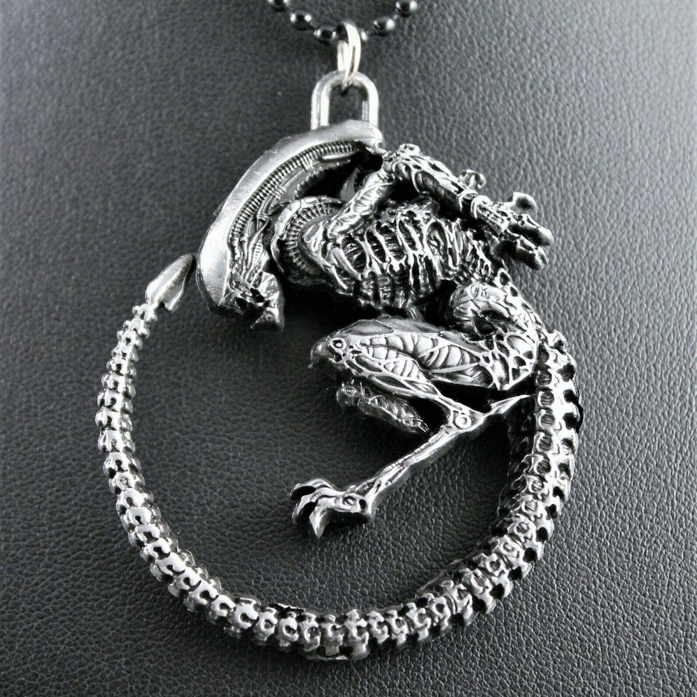 COPY - Steel Alien Creature aka Xenomorph Pendant